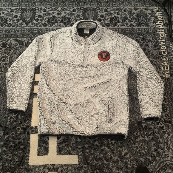 Rivalry Threads Texas Tech Red Raiders Half Zip sweatshirt womens Sz L Sherpa - Picture 1 of 5